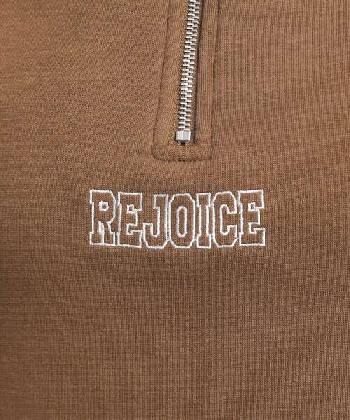 PINK-latte（ピンクラテ）の「◆シャギー衿ジッププルオーバー（Tシャツ/カットソー・キッズ・キャメル/ライトグレー/ブラック・16/15 /14/13）」の4枚目の写真