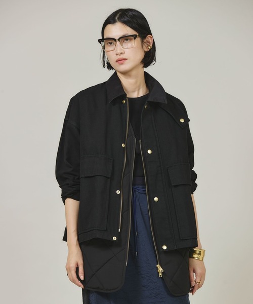 SALE】Curensology （カレンソロジー）ヴィスコースツイルブルゾン