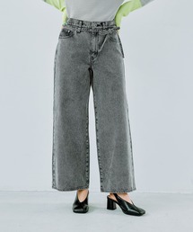 LEPSIM | ベルト付きストレートデニム 242493(デニムパンツ)