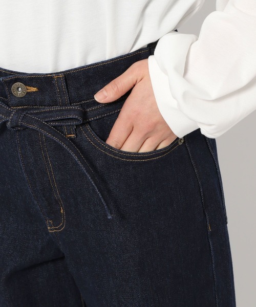 LEPSIM(レプシィム)の「ベルト付きストレートデニム 242493(デニムパンツ・レディース・ブルー/ネイビー/グレー系その他・LARGE/MEDIUM)」の8枚目の写真