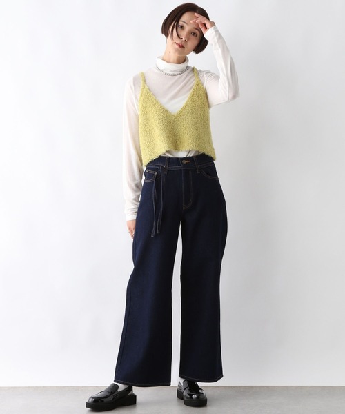 LEPSIM(レプシィム)の「ベルト付きストレートデニム 242493(デニムパンツ・レディース・ブルー/ネイビー/グレー系その他・LARGE/MEDIUM)」の22枚目の写真