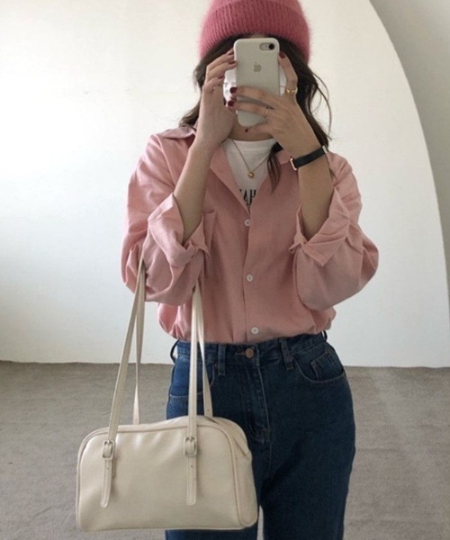 Teem Store(チームストア)の「ベルトワイドボストンバッグ(ボストンバッグ・レディース・シルバー/グリーン/ブラック/ホワイト/ピンク・F)」の14枚目の写真