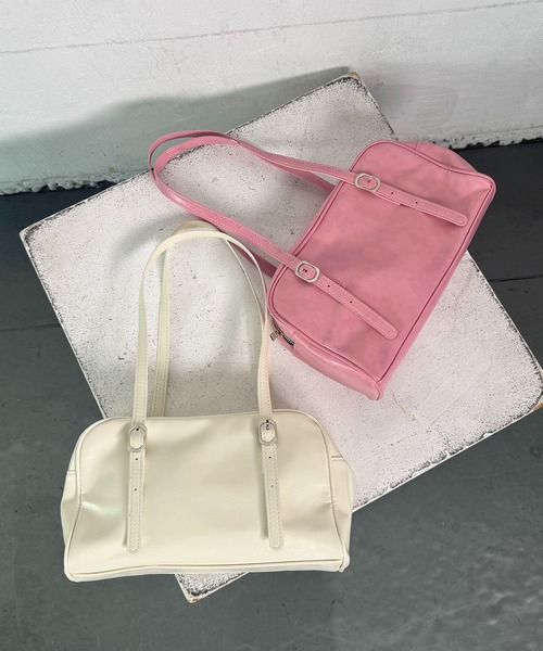 Teem Store(チームストア)の「ベルトワイドボストンバッグ(ボストンバッグ・レディース・シルバー/グリーン/ブラック/ホワイト/ピンク・F)」の12枚目の写真