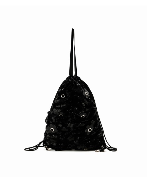 Casselini（キャセリーニ）の「Casselini(キャセリーニ)フラワーパーツナップサック（バックパック/リュック・レディース・サックスブルー/ブラック/ホワイト・FREE）」の22枚目の写真