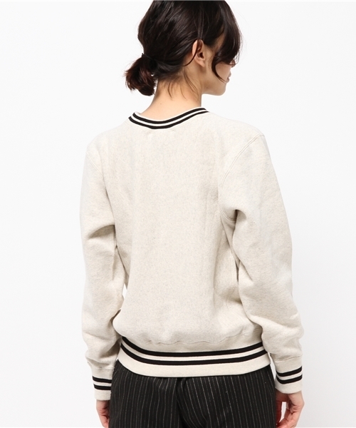 Champion（チャンピオン）の「【Champion/チャンピオン】テリーフリースラインプルオーバー（スウェット・レディース・アイボリー/グレー/ネイビー・SMALL）」の6枚目の写真