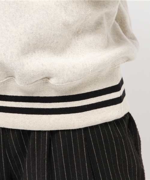 Champion（チャンピオン）の「【Champion/チャンピオン】テリーフリースラインプルオーバー（スウェット・レディース・アイボリー/グレー/ネイビー・SMALL）」の9枚目の写真