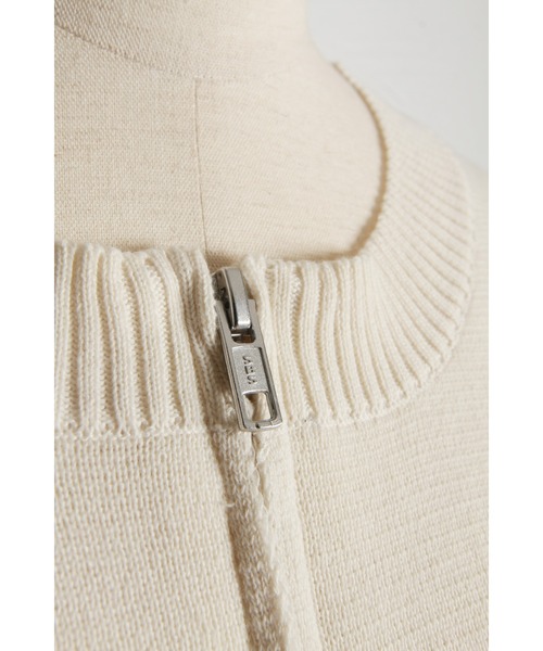 &. NOSTALGIA（アンドドットノスタルジア）の「【ZOZO限定】コード刺繍Wジップニットカーデ（カーディガン/ボレロ・レディース・ブラック/アイボリー/チャコールグレー/ベージュ/ピンク・M）」の12枚目の写真