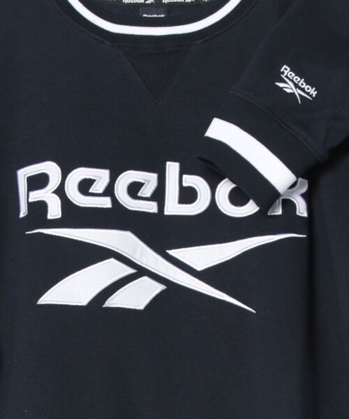 UNIIT（ユニット）の「【Reebok/リーボック】裏毛 ロゴワッペン リブライン クルースウェット（スウェット・メンズ・ネイビー/アイボリー/ダークブルー・X-LARGE/LARGE/MEDIUM）」の5枚目の写真