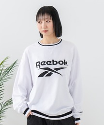 【Reebok/リーボック】裏毛 ロゴワッペン リブライン クルースウェット