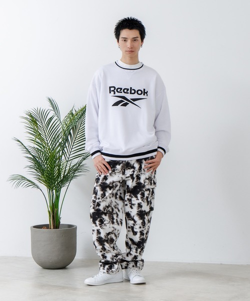 UNIIT（ユニット）の「【Reebok/リーボック】裏毛 ロゴワッペン リブライン クルースウェット（スウェット・メンズ・ネイビー/アイボリー/ダークブルー・X-LARGE/LARGE/MEDIUM）」の11枚目の写真