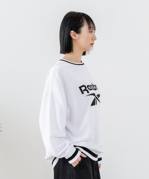 UNIIT（ユニット）の「【Reebok/リーボック】裏毛 ロゴワッペン リブライン クルースウェット（スウェット・メンズ・ネイビー/アイボリー/ダークブルー・X-LARGE/LARGE/MEDIUM）」の10枚目の写真