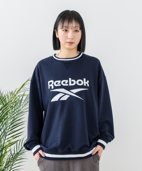 UNIIT（ユニット）の「【Reebok/リーボック】裏毛 ロゴワッペン リブライン クルースウェット（スウェット・メンズ・ネイビー/アイボリー/ダークブルー・X-LARGE/LARGE/MEDIUM）」の17枚目の写真