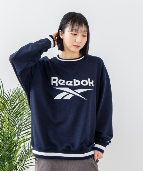 UNIIT（ユニット）の「【Reebok/リーボック】裏毛 ロゴワッペン リブライン クルースウェット（スウェット・メンズ・ネイビー/アイボリー/ダークブルー・X-LARGE/LARGE/MEDIUM）」の18枚目の写真