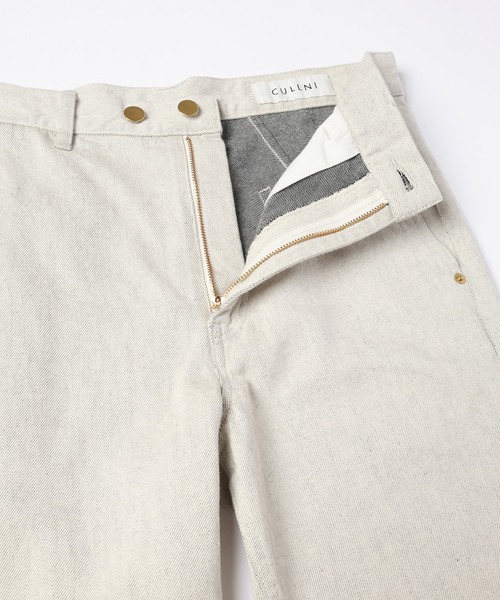 CULLNI(クルニ)の「Hem Slit Straight Denim Pant(デニムパンツ・メンズ・ブルー/ダークネイビー/ネイビー/アイボリー/ブラック・0/1/2)」の10枚目の写真