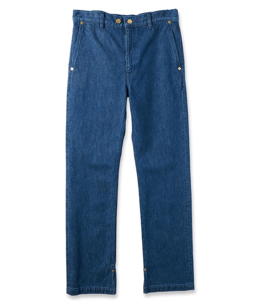 CULLNI(クルニ)の「Hem Slit Straight Denim Pant(デニムパンツ・メンズ・ブルー/ダークネイビー/ネイビー/アイボリー/ブラック・0/1/2)」の22枚目の写真