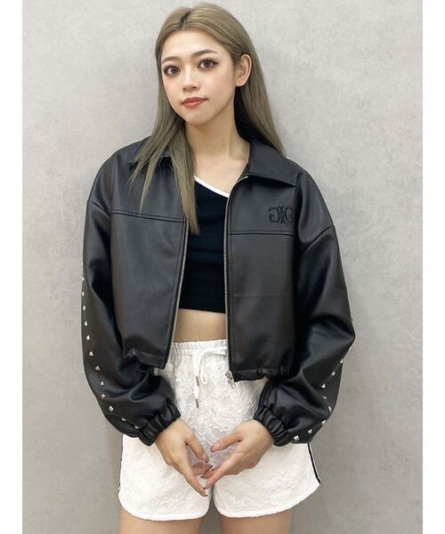 GYDA（ジェイダ）の「ラインレースショートパンツ（その他パンツ・レディース・ブラック/オフホワイト・FREE）」の12枚目の写真