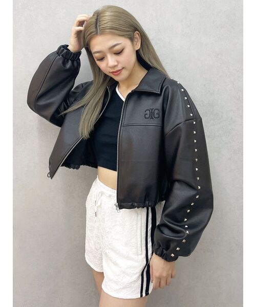 GYDA（ジェイダ）の「ラインレースショートパンツ（その他パンツ・レディース・ブラック/オフホワイト・FREE）」の14枚目の写真