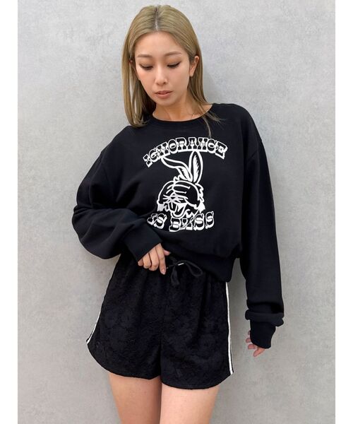 GYDA（ジェイダ）の「ラインレースショートパンツ（その他パンツ・レディース・ブラック/オフホワイト・FREE）」の21枚目の写真