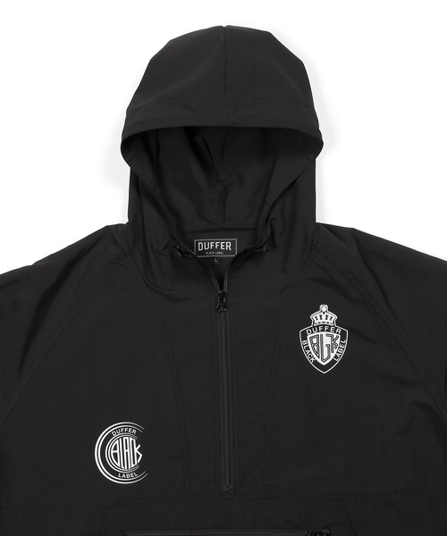 The DUFFER of ST.GEORGE（ザダファーオブセントジョージ）の「〔BLACK LABEL〕ANORAK PARKA：撥水加工 アノラックパーカー（ナイロンジャケット・メンズ・ブラック・MEDIUM/LARGE/X-LARGE）」の7枚目の写真