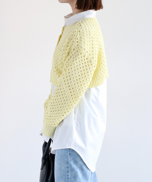 cepo（セポ）の「〈セットアイテム〉マルチウェイシャツレイヤーアンサンブル（シャツ/ブラウス・レディース・イエロー/ブラック/オフホワイト・M）」の12枚目の写真