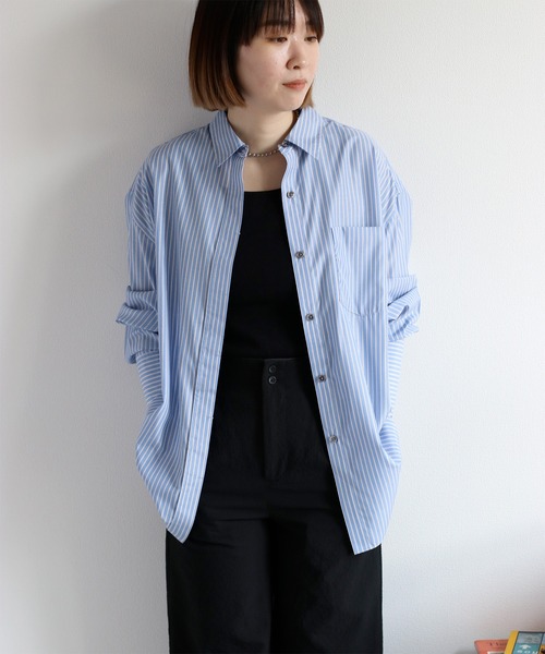 cepo（セポ）の「〈セットアイテム〉マルチウェイシャツレイヤーアンサンブル（シャツ/ブラウス・レディース・イエロー/ブラック/オフホワイト・M）」の7枚目の写真