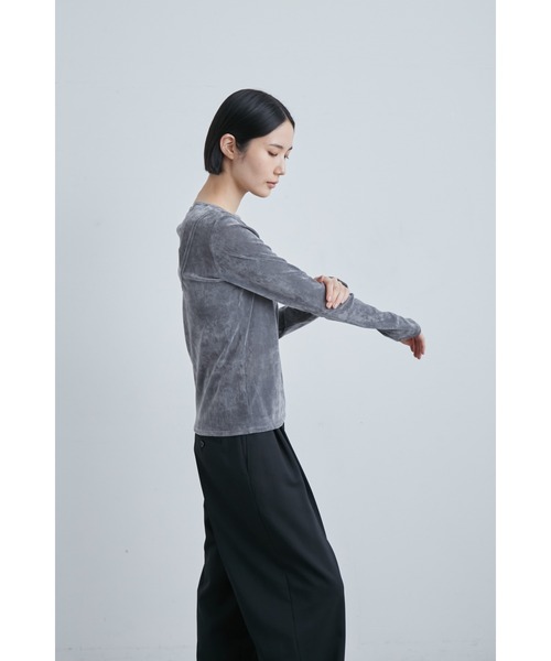 【新品未使用】MIESROHE チュールフロッキーＴＯＰＳ セール】チュールフロッキーTOPS（Tシャツ/カットソー