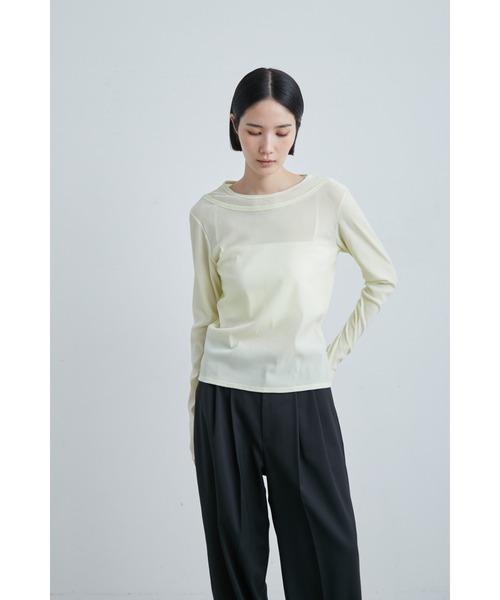 【新品未使用】MIESROHE チュールフロッキーＴＯＰＳ MIESROHE]フロッキーチュール半袖TOPS | KOBUNSHA SELECT SHOP