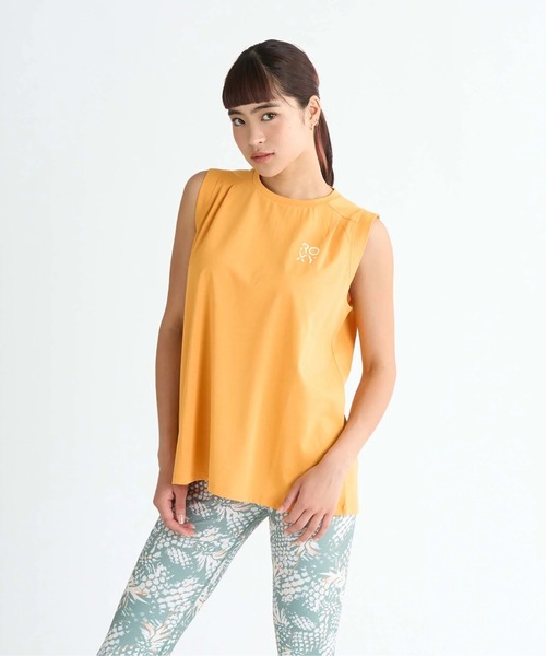 ROXY(ロキシー)の「TAP THE TALENT /ロキシーロゴ袖口デザインタンクトップ(タンクトップ・レディース・ホワイト/ブラック/オレンジ・SMALL/MEDIUM/LARGE)」の3枚目の写真