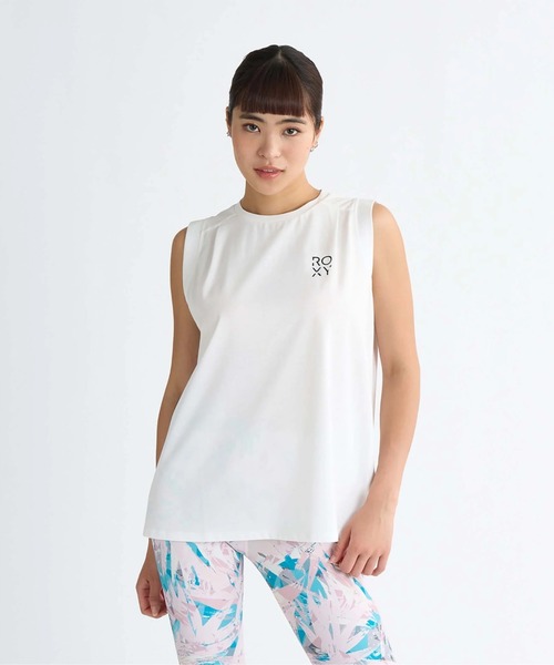 ROXY(ロキシー)の「TAP THE TALENT /ロキシーロゴ袖口デザインタンクトップ(タンクトップ・レディース・ホワイト/ブラック/オレンジ・SMALL/MEDIUM/LARGE)」の13枚目の写真