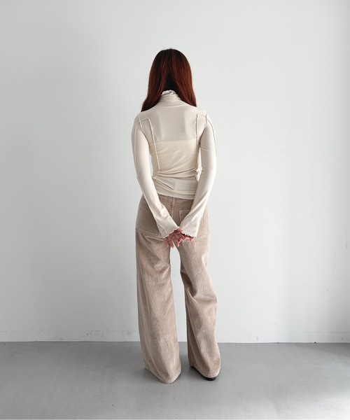 BASERANGE(ベースレンジ)の「Baserange Tajo wide pants corduroy(その他パンツ・レディース・サンドベージュ・SMALL/MEDIUM)」の7枚目の写真