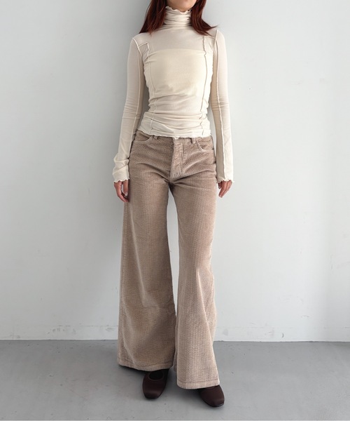 BASERANGE(ベースレンジ)の「Baserange Tajo wide pants corduroy(その他パンツ・レディース・サンドベージュ・SMALL/MEDIUM)」の6枚目の写真