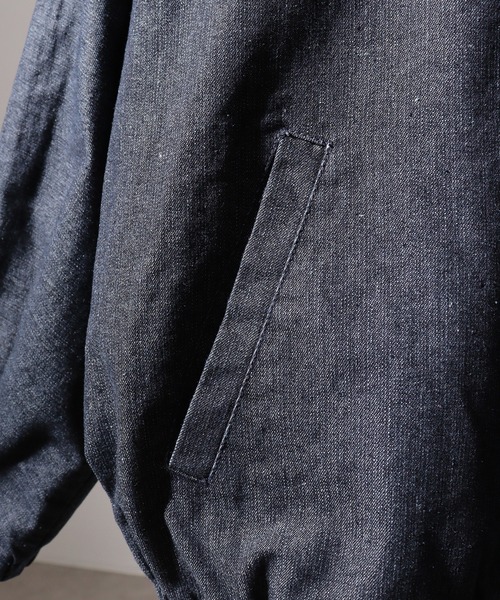SUGGESTION(サジェッション)の「Dolman sleeve full zip blouson / ドルマンスリーブ フルジップブルゾン unisex(ブルゾン・メンズ・ネイビー/ブルーグレー/ブラック/グレー・M/L)」の13枚目の写真