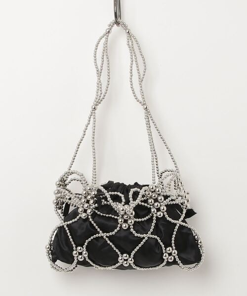 ampm（エーエムピーエム）の「※【ampm】花柄モチーフビーズ編みBAG 