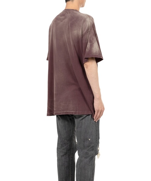KAMIYA（カミヤ）の「“KMY-WOLF” Distressed T-shirt（Tシャツ/カットソー・メンズ・ブラウン/ブラック・S/M/L）」の6枚目の写真