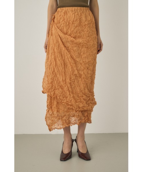 ☆日本未入荷*Massimo Dutti*新作*Wrinkledテクスチャースカート セール】【M_】RE POLYESTER WRINKLED スカート(スカート)|M_