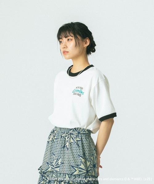 ROSE BUD（ローズバッド）の「【WEB・一部店舗限定/ROSE BUD LIMITED】GREMLINS RINGER S/S TEE（Tシャツ/カットソー・レディース・レッド/ブラック・ONE SIZE）」の4枚目の写真