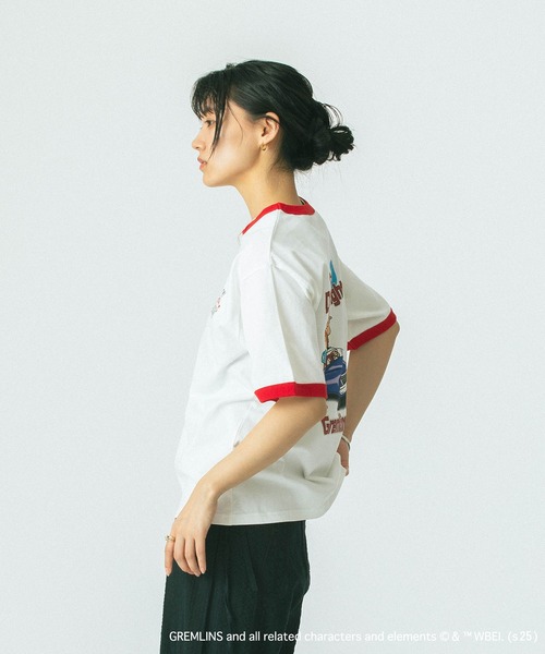 ROSE BUD（ローズバッド）の「【WEB・一部店舗限定/ROSE BUD LIMITED】GREMLINS RINGER S/S TEE（Tシャツ/カットソー・レディース・レッド/ブラック・ONE SIZE）」の10枚目の写真