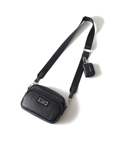 Subciety(サブサエティ)の「Multi pocket leather bag(ショルダーバッグ・メンズ・ブラック/レッド・FREE)」の14枚目の写真