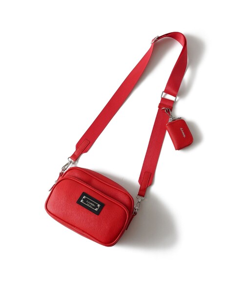 Subciety(サブサエティ)の「Multi pocket leather bag(ショルダーバッグ・メンズ・ブラック/レッド・FREE)」の22枚目の写真