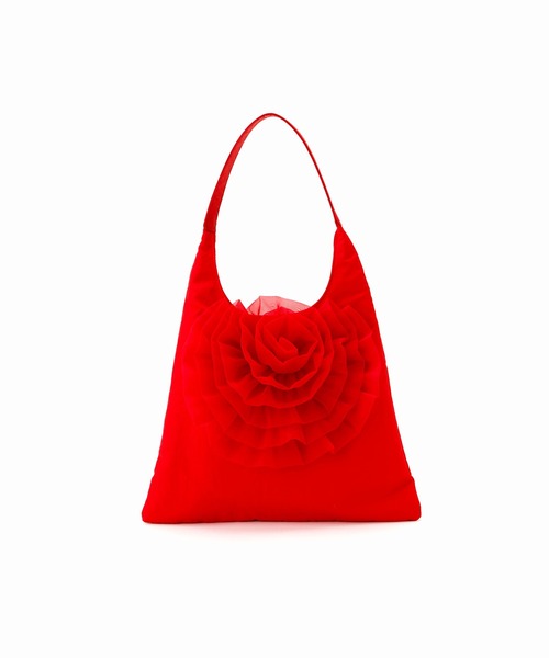 Casselini(キャセリーニ)の「Casselini(キャセリーニ)ビッグフラワーバッグ(ショルダーバッグ・レディース・レッド/アイボリー/ブラック・FREE)」の12枚目の写真