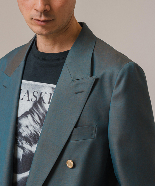 【最終値下げ】COUTURE D'ADAM グリーン テーラードジャケット セール】COUTURE D'ADAM(クチュール ド アダム) Double JK