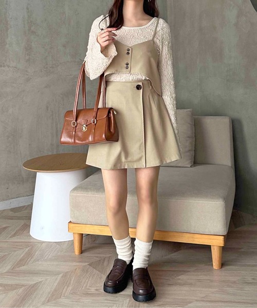 apres jour clair(アプレジュールクレア)の「【apres jour clair】フラワーシアーポコポコトップス【ZOZOTOWN限定アイテム】(Tシャツ/カットソー・レディース・ブラック/アイボリー・X-LARGE/フリー)」の10枚目の写真