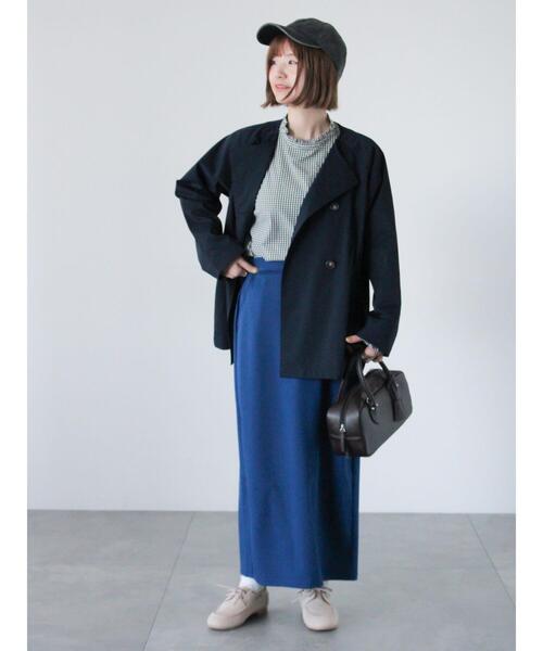 Lugnoncure(ルノンキュール)の「【撥水/防花粉】ノーカラーショートコート(その他アウター・レディース・オフホワイト/ネイビー/ベージュ・F)」の12枚目の写真