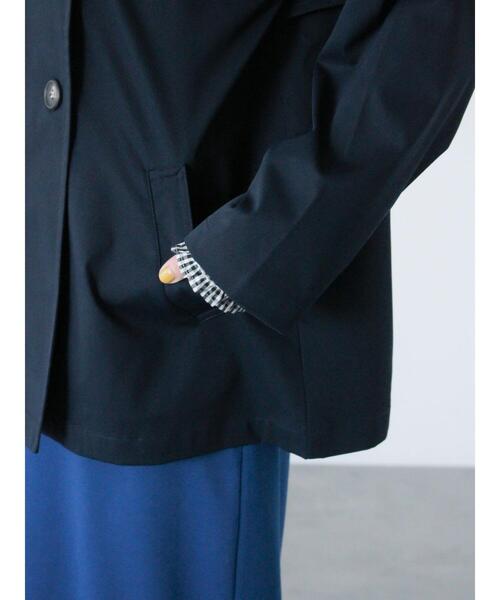 Lugnoncure(ルノンキュール)の「【撥水/防花粉】ノーカラーショートコート(その他アウター・レディース・オフホワイト/ネイビー/ベージュ・F)」の20枚目の写真