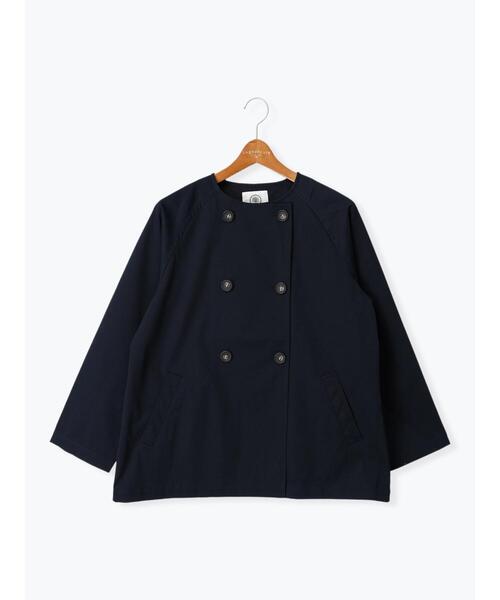 Lugnoncure(ルノンキュール)の「【撥水/防花粉】ノーカラーショートコート(その他アウター・レディース・オフホワイト/ネイビー/ベージュ・F)」の21枚目の写真