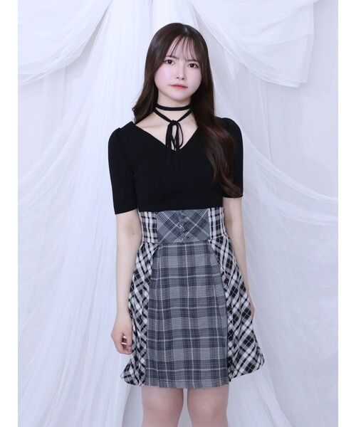 EATME（イートミー）の「コルセットミニワンピース（ワンピース・レディース・ブラック・FREE）」の2枚目の写真