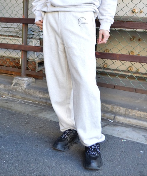 MODISH GAZE(モディシュガゼ)の「【MODISH GAZE】裏毛スウェットパンツ(ATHLEISURE)(スウェットパンツ・レディース・グリーン/オートミール/ネイビー/杢グレー/ブラック・MEDIUM)」の14枚目の写真