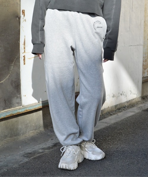 MODISH GAZE(モディシュガゼ)の「【MODISH GAZE】裏毛スウェットパンツ(ATHLEISURE)(スウェットパンツ・レディース・グリーン/オートミール/ネイビー/杢グレー/ブラック・MEDIUM)」の17枚目の写真