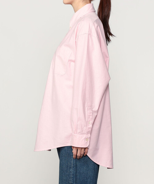 BROOKS BROTHERS(ブルックスブラザーズ)の「Brooks Brothers |〈別注〉コットン ポロカラーボタンダウンシャツ WOMEN(シャツ/ブラウス・レディース・ピンク・M/S)」の5枚目の写真