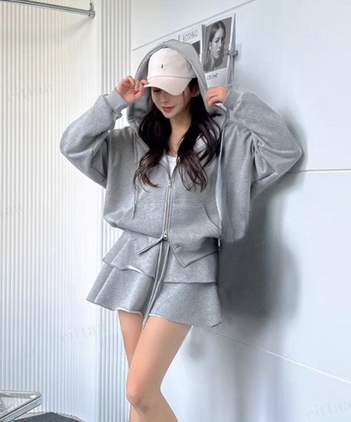 マルボン ゴルフウェア レディース パーカー スカートセットアップ 2点セット マルボン ゴルフ レディース パーカー ショートパンツ